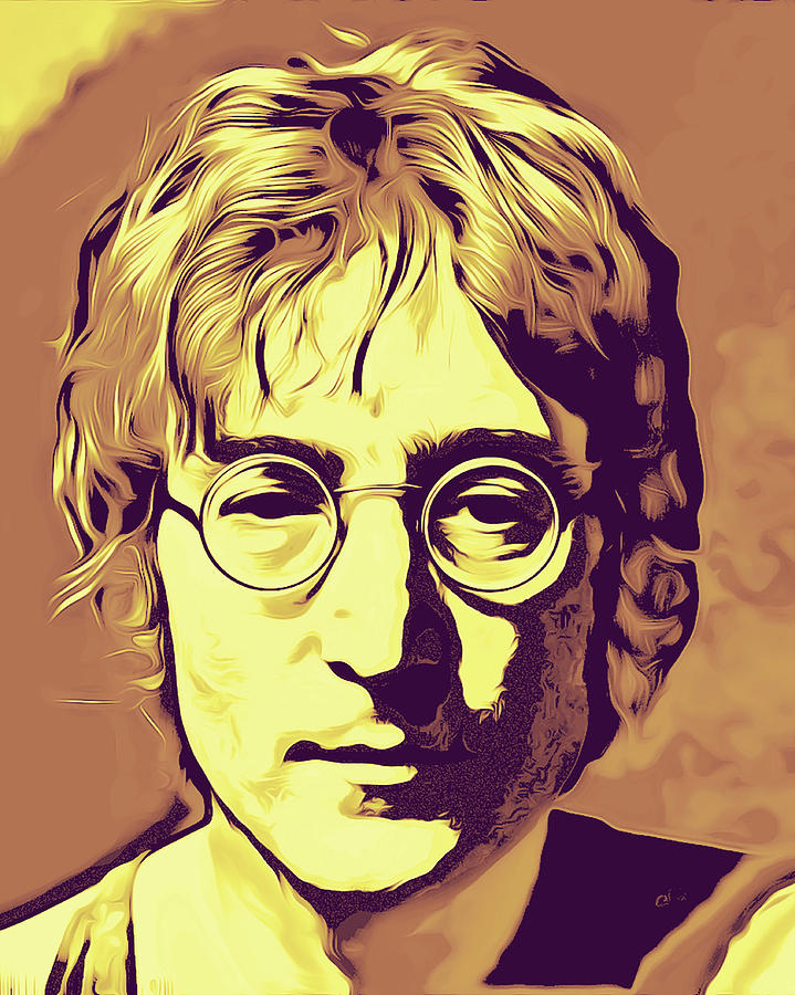 John Lennon vector Digital Art by Fransiscus Angga
