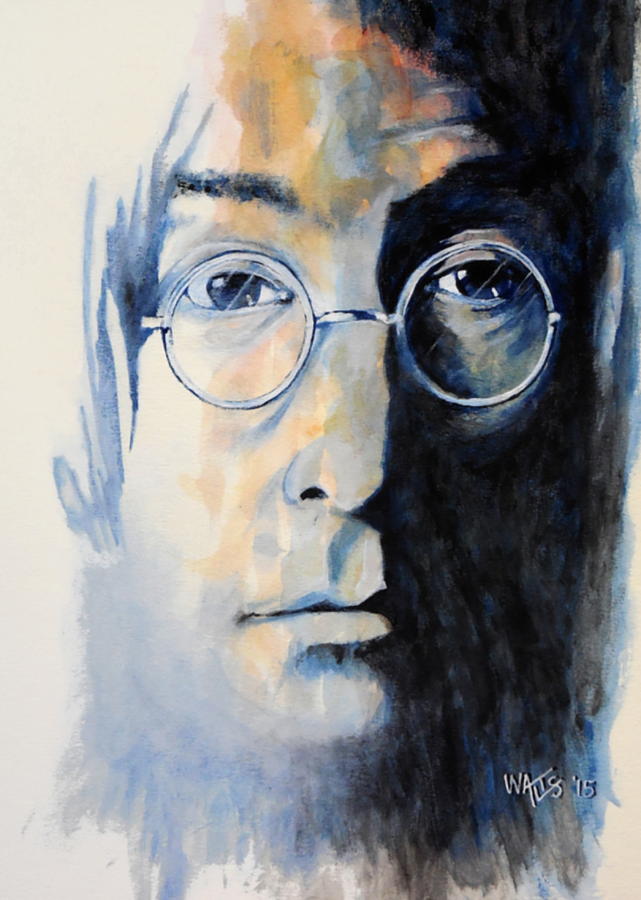The Beatles Painting - John Lennon by William Walts