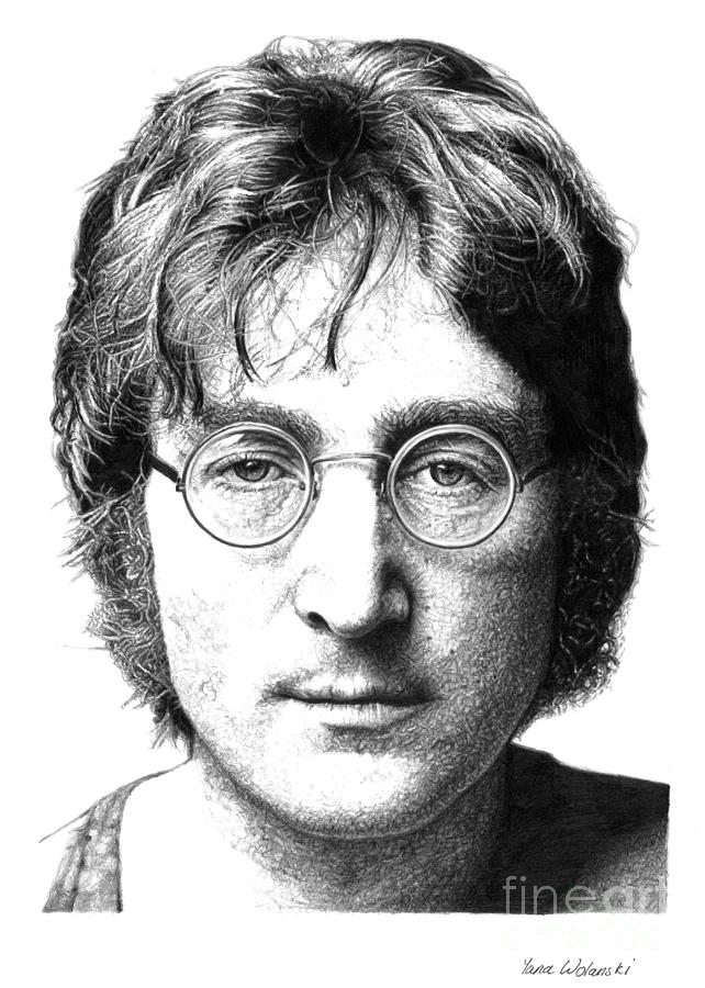 John Lennon Drawing by Yana Wolanski Fine Art America