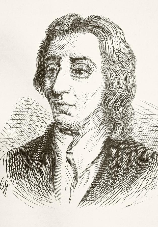 John Locke 1632 To 1704, English Drawing by Vintage Design Pics Fine