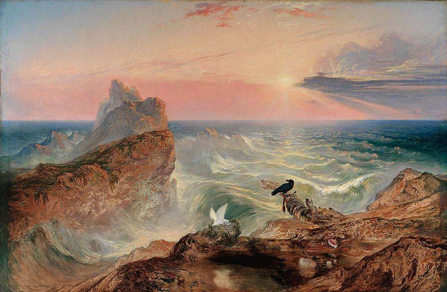 John Martin  The Assuaging of the Waters Painting by John Martin