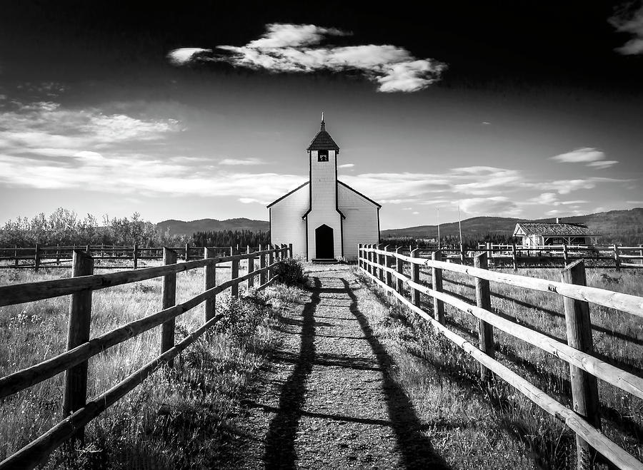 Black And White Photograph - John McDougalls Church 002 by Phil And Karen Rispin