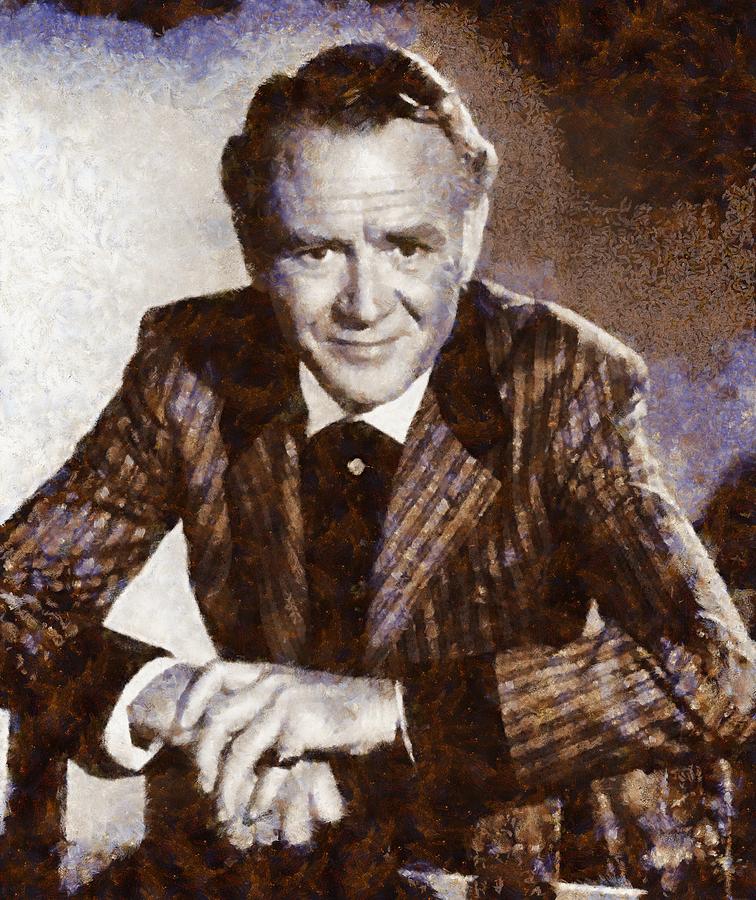 John Mills Vintage Actor Painting by Esoterica Art Agency - Fine Art ...