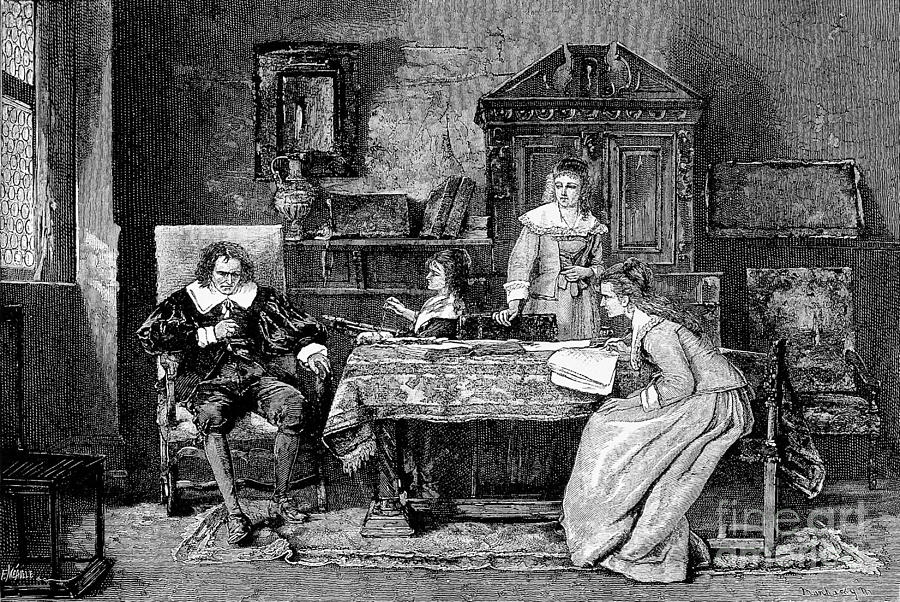 John Milton Dictating Paradise Lost Photograph by Wellcome Images