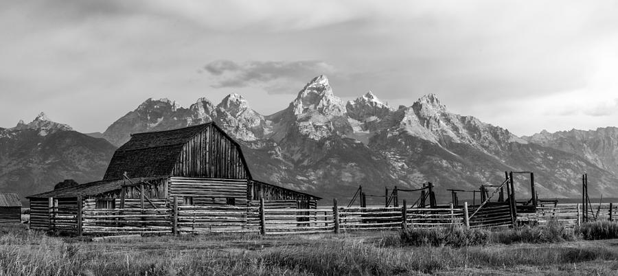 John Moulton Barn in Black and White Photograph by Matt Hammerstein