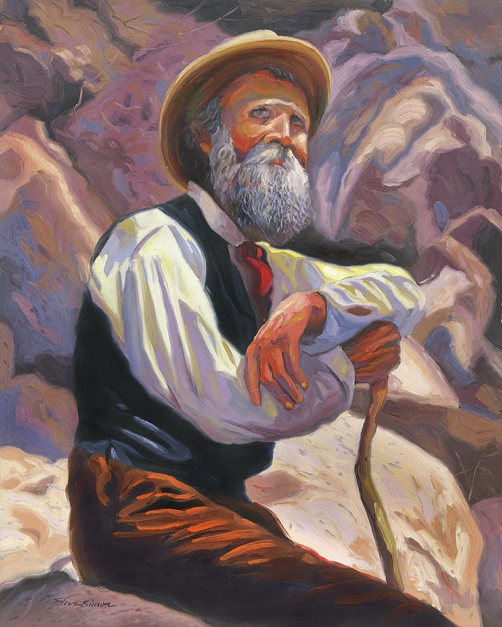 John Muir Painting by Steve Simon