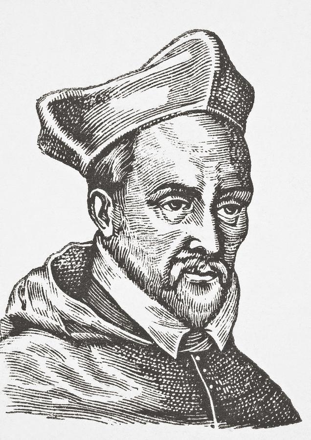 Cardinal Drawing - John Of Lorraine, 1498   1550. French by Vintage Design Pics