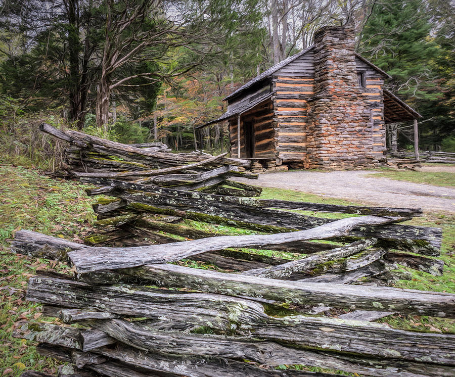 John Oliver Place - Great Smoky Mountains National Park Photograph by Wes Iversen