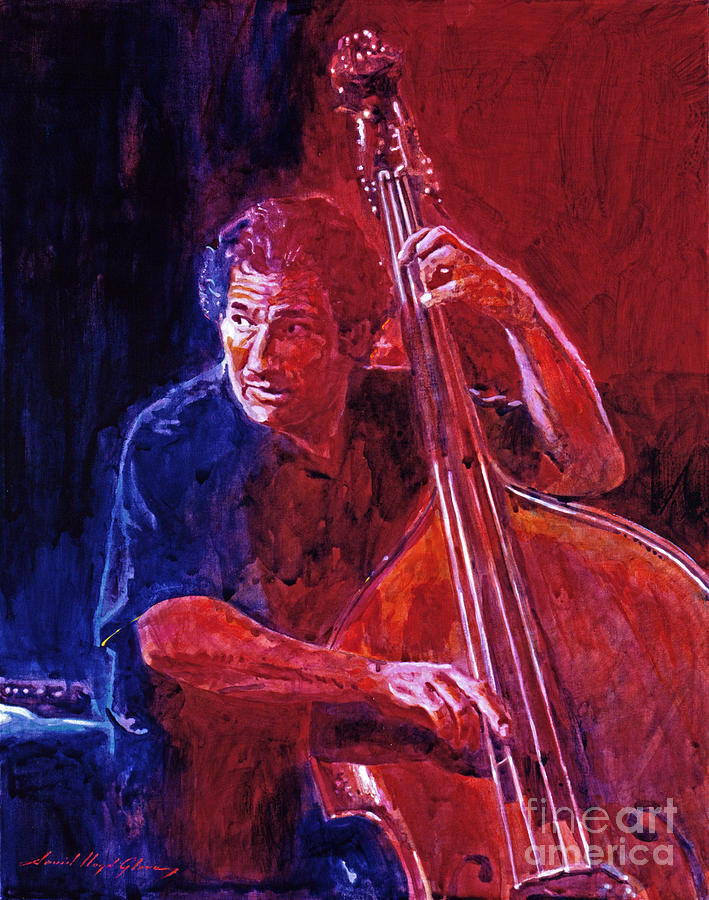 John Patitucci From the Bottom Painting by David Lloyd Glover