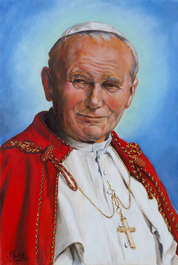 John Paul II Painting by Irek Szelag
