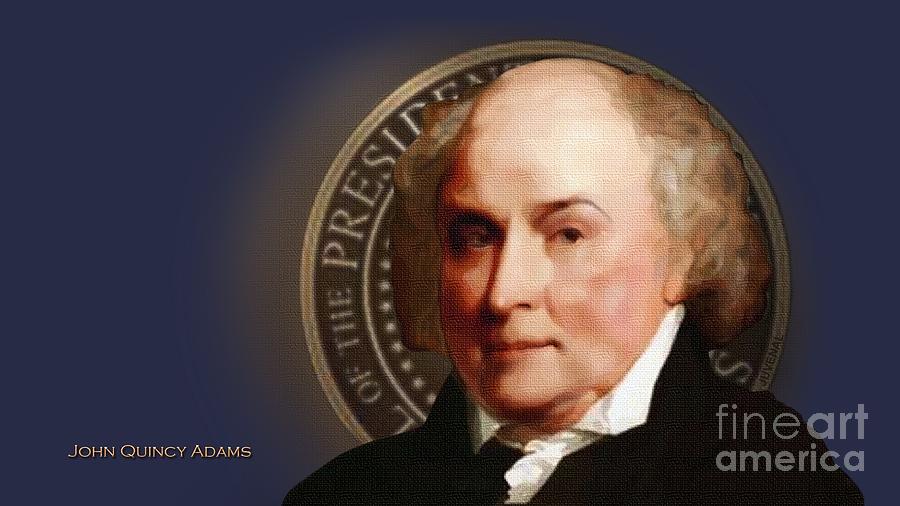 John Quincy Adams Digital Art