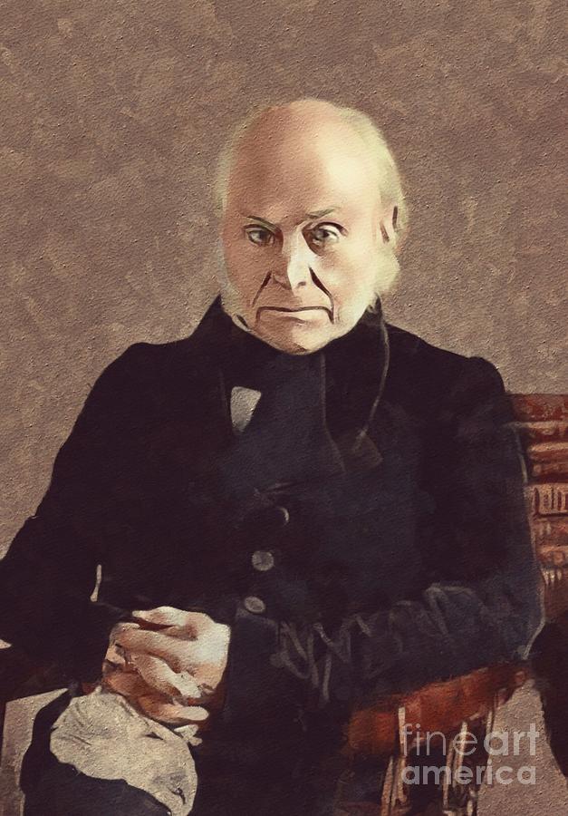 Portrait Painting - John Quincy Adams, President by Esoterica Art Agency