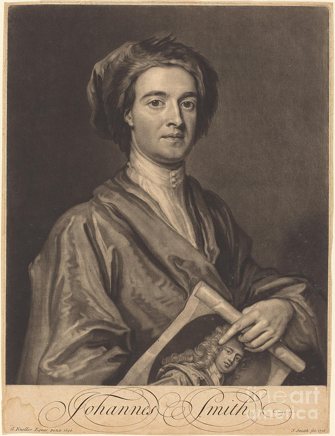 John Smith Drawing by John Smith After Sir Godfrey Kneller Fine Art