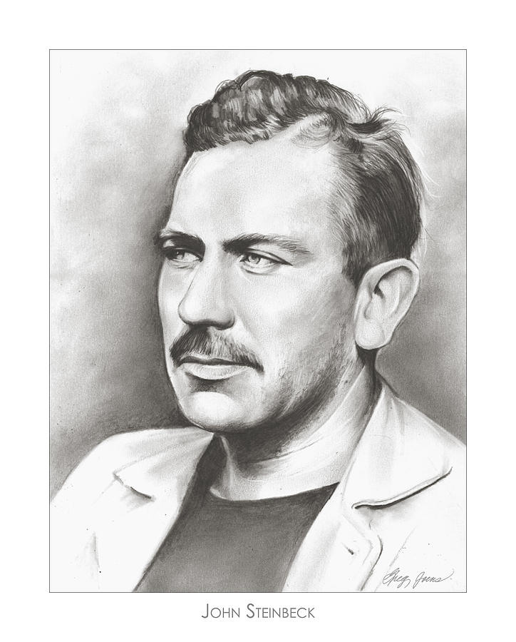 John Steinbeck Drawing by Greg Joens