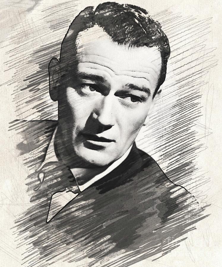 John Wayne, Actor Drawing