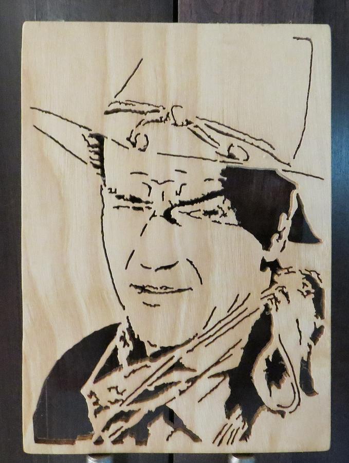 John Wayne as Hondo Mixed Media by Kris Martinson - Fine Art America