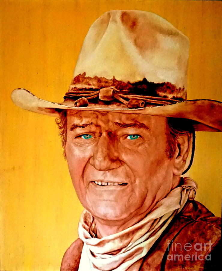John Wayne  #1 Painting by Georgia Doyle
