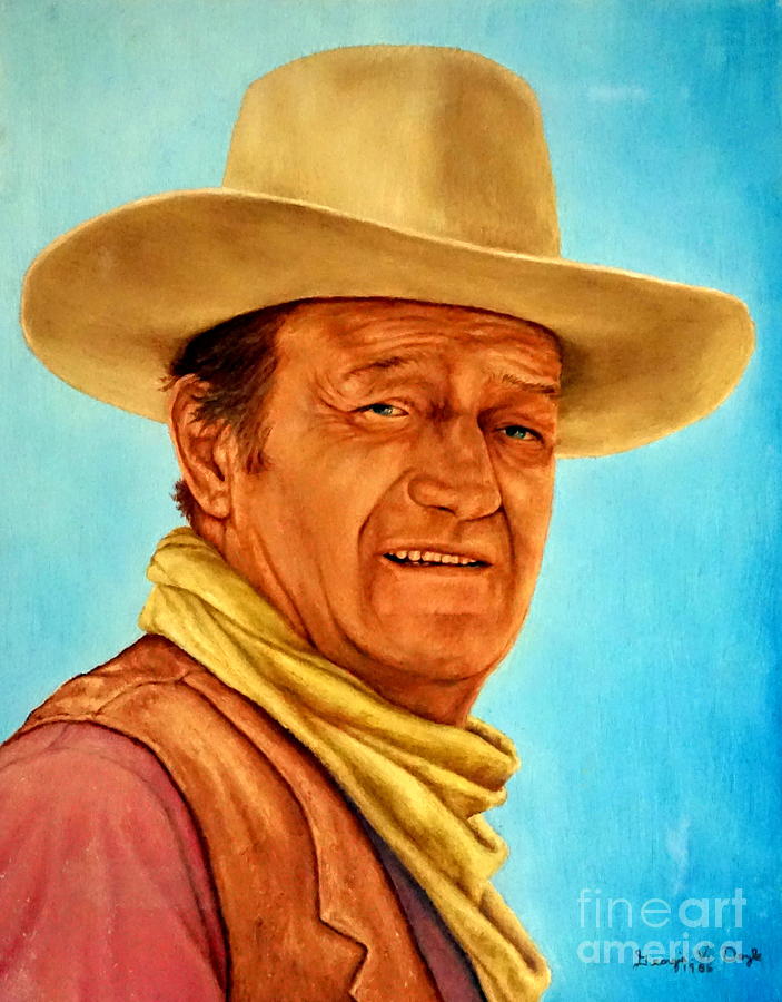 John Wayne Painting by Georgia Doyle