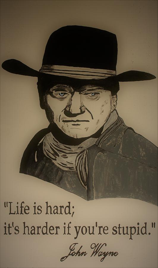 John Wayne 3 Painting by Ralph LeCompte