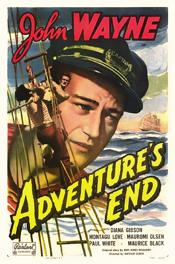 John Wayne Mixed Media - John Wayne in Adventures End 1936 by Mountain Dreams