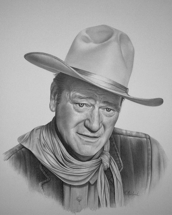 John Wayne Painting by Rita Niblock | Fine Art America