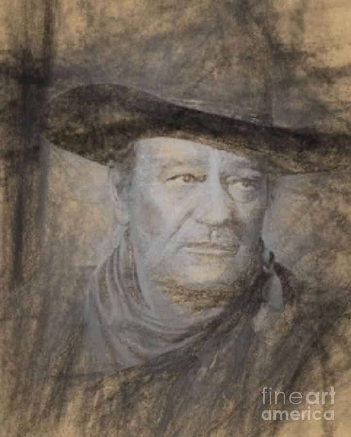John Wayne Digital Art by Steven Parker