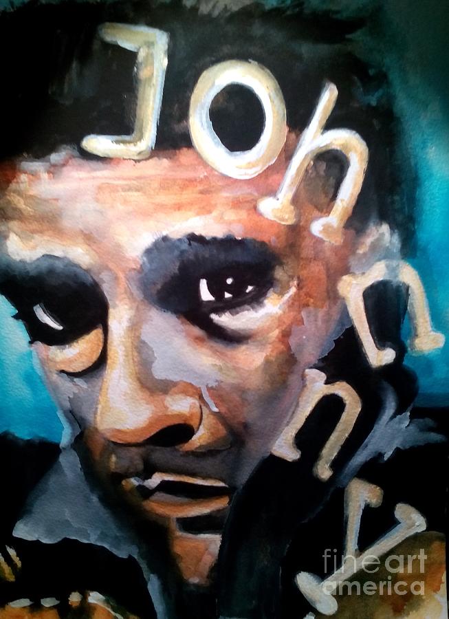 Johnny Cash Painting by Chrisann Ellis