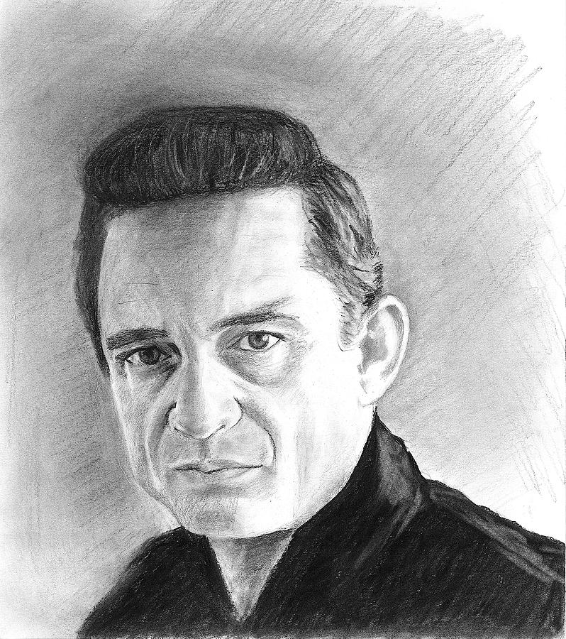 Johnny Cash Drawing by John Eaglesham - Fine Art America