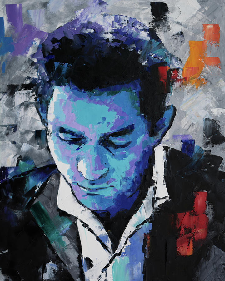 Johnny Cash Painting by Richard Day
