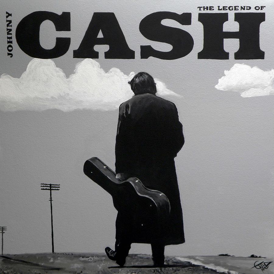Johnny Cash Painting - Johnny Cash by Tom Carlton