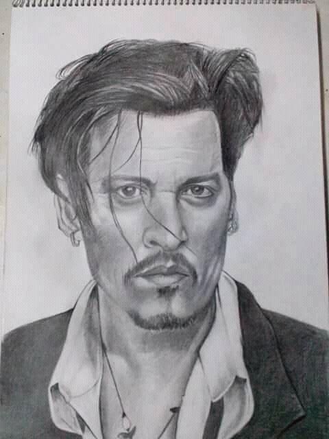 Johnny Deep Drawing by Laxman Bohara - Fine Art America