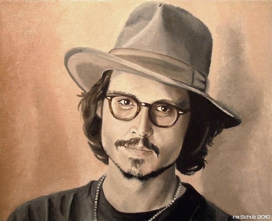 Johnny Depp Painting - Johnny Depp - Japan 2006 by Ina Schulz