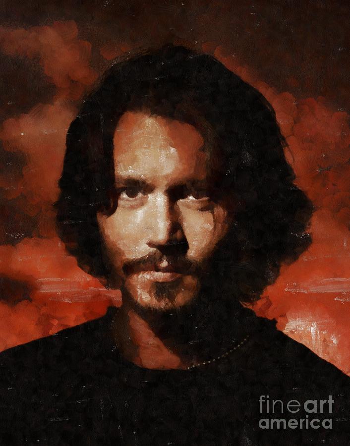 Johnny Depp, Hollywood Legend By Mary Bassett Painting