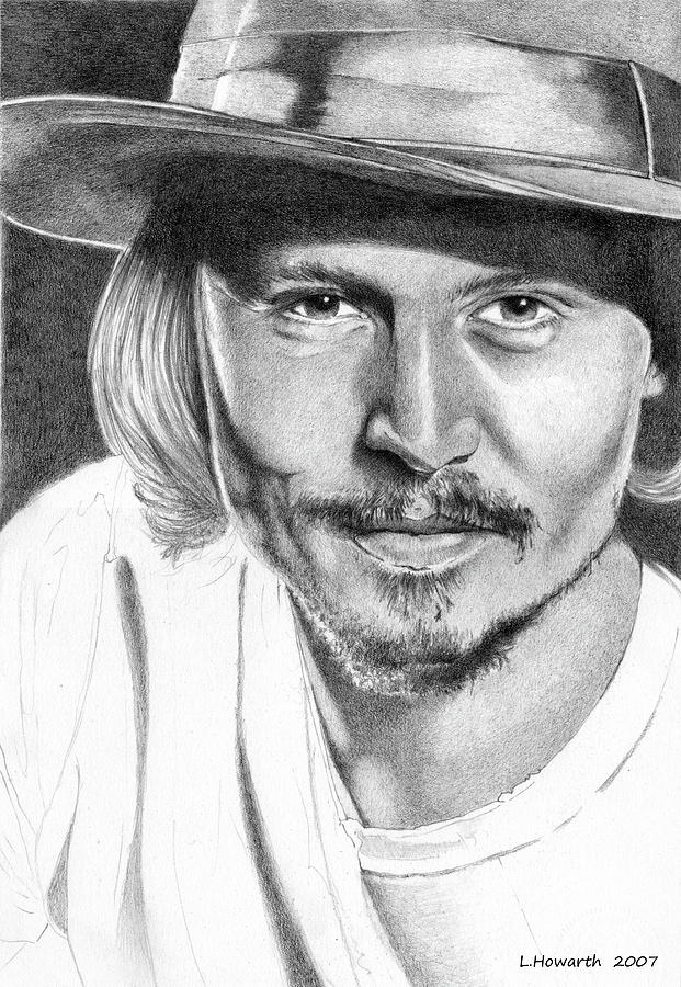 Johnny Depp Drawing by Louise Howarth