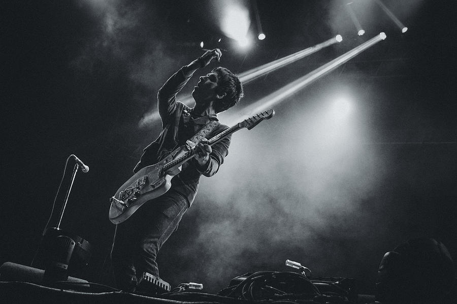 Johnny Marr Playing Live Photograph by Marco Oliveira