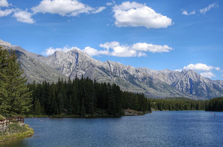 Banff National Park Photograph - Johnson Lake, Alberta by Heather Vopni