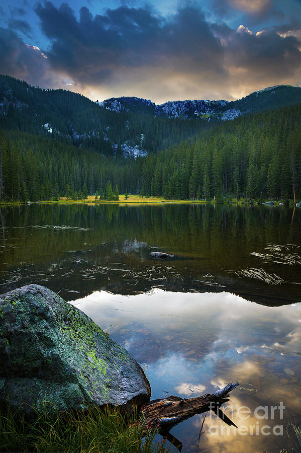 Johnson Lake Twilight Photograph by Inge Johnsson