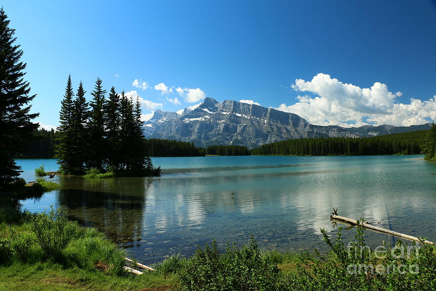 Two Jack Lake View - Banff National Park Photograph by Christiane Schulze Art And Photography