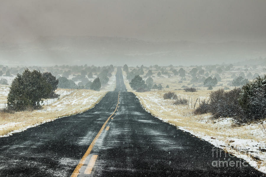Johnson Mesa Highway near Folsom New Mexico Photograph by Garry McMichael