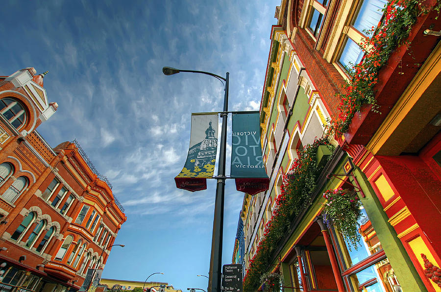Johnson Street in Victoria B.C. Photograph by David Gn