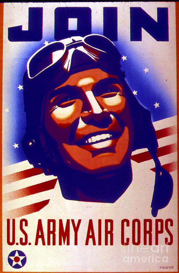 Join the US Army Corps World War II Enrollment Poster Painting by Vintage Collectables