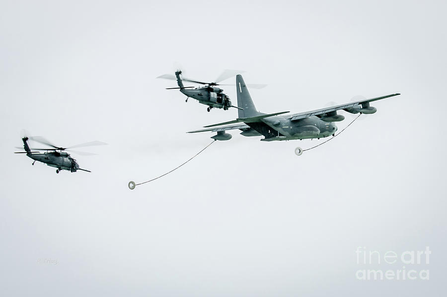 Joining Up for In Flight Refueling Photograph by Rene Triay FineArt Photos