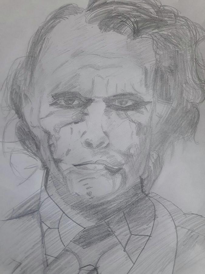 Joker Drawing by Aditya Chandrasekhar - Pixels