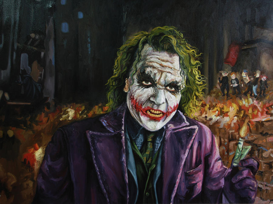 Joker Painting by Alejandra Reyes | Fine Art America