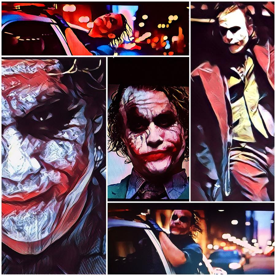 Joker Collage Variant Digital Art by Stephen Whelan - Pixels