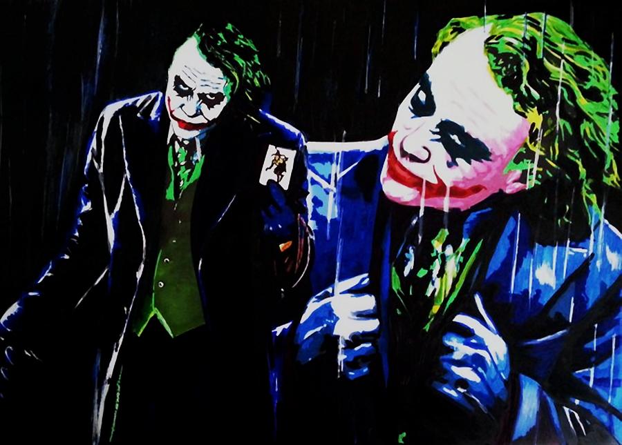 Batman Movie Painting - Joker by Mandy Thomas