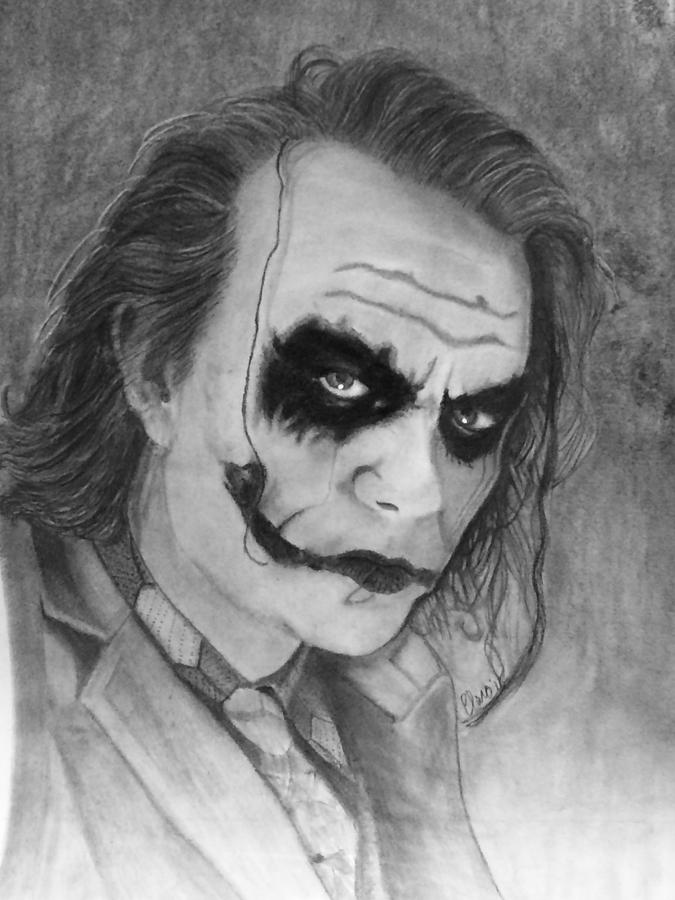 Joker Drawing by Paul Claro - Fine Art America