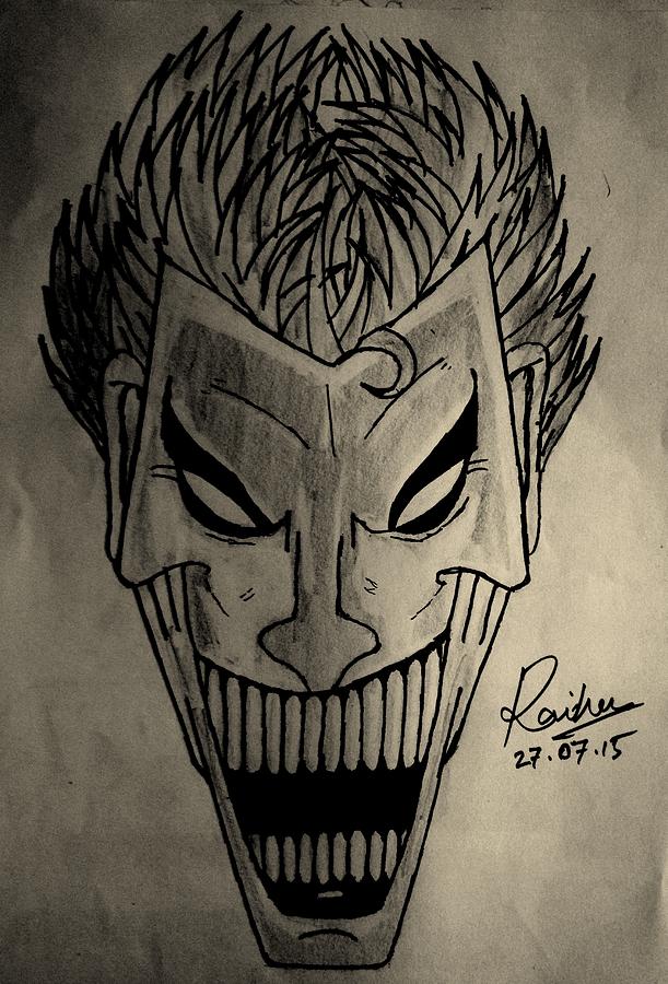 Joker Drawing by Raihan Hosain | Pixels