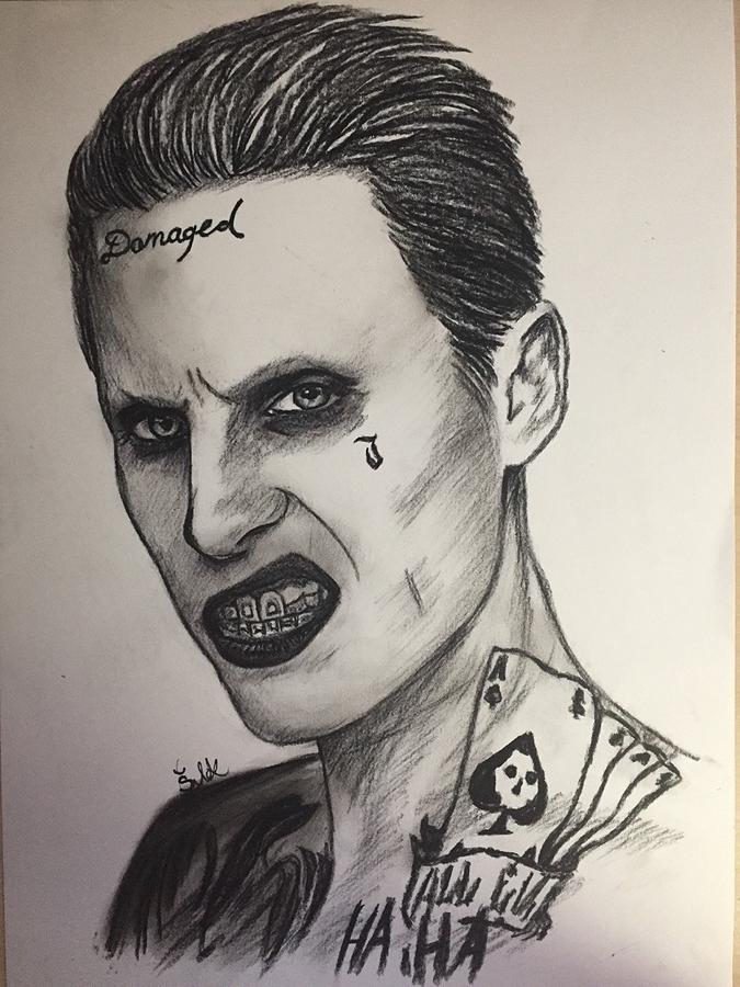 Joker Suicide Squad Drawing By Kaja Sabeder