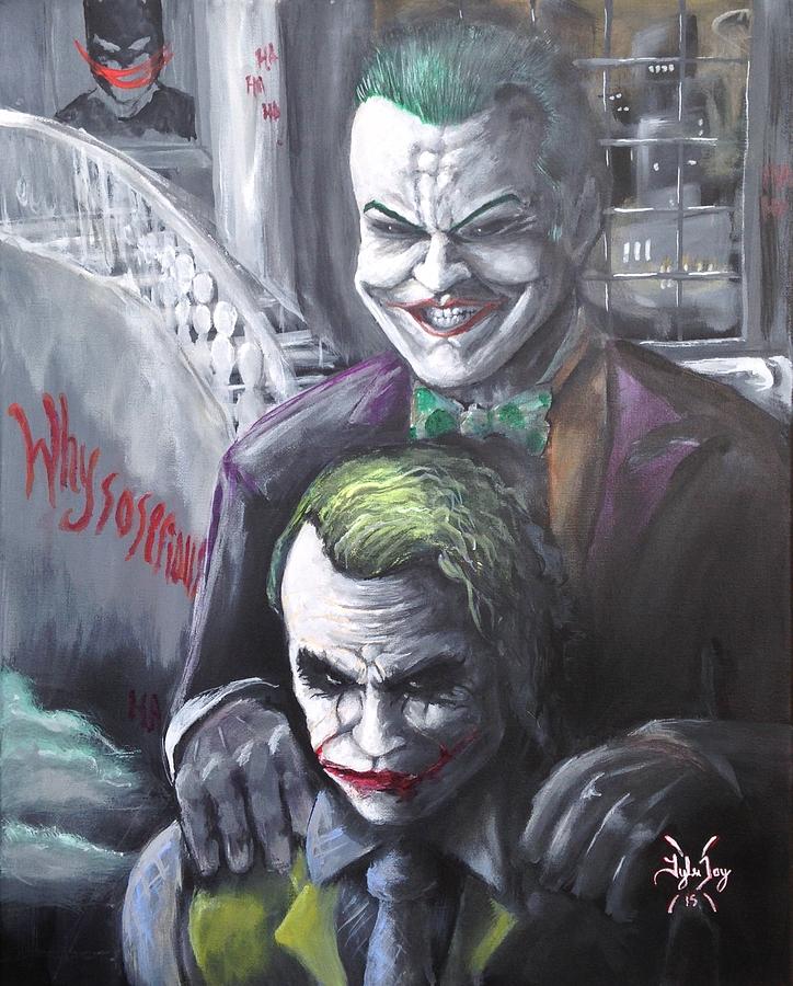 Jokery in Wayne Manor Painting by Tyler Haddox